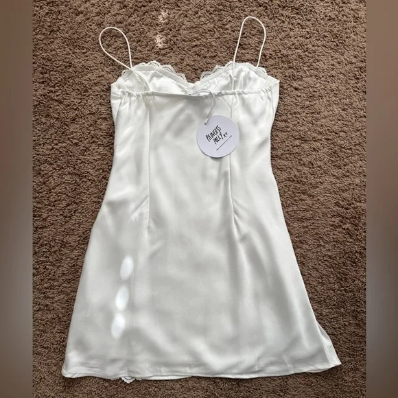 Princess Polly Snowbird Mini Dress White - Picture 6 of 11